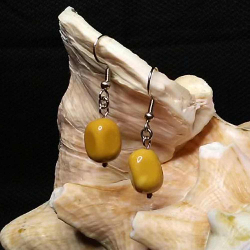 5/$25 Yellow Jasper Earrings